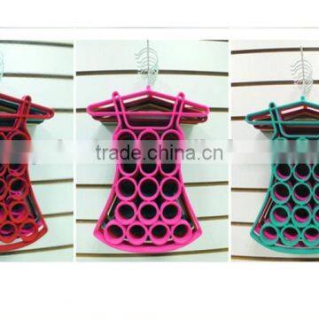 Hot Sales a Variety of Shapes Hanging Plastic Flocked Hanger photo-4