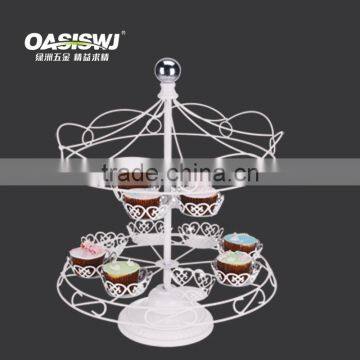 Icegreen Kitchen Wedding Birthday Party White Carousel Cupcake Holder