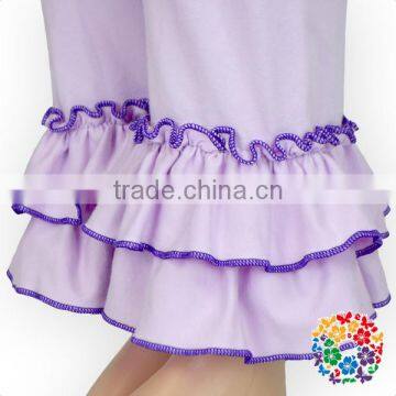 Wholesale Plain Cotton Baby Icing Pants Boutique Ruffle Pants Girls photo-3