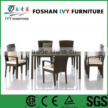 luxury rattan outdoor dining furniture garden chair 8 seater table set