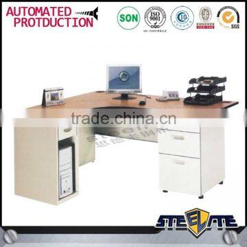 Deep Blue Steel Work Table Computer Table L-shape Office Table photo-2