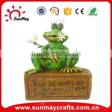 Resin garden decoration frog statues