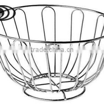 Handicraft Modern Wire Fruit vegetable Basket Bowl