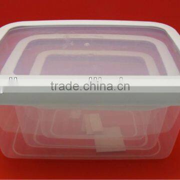 3PC airtight plastic food bowl container set