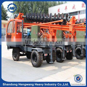 Solar plant ground screw pile driver /hydraulic press pile driver