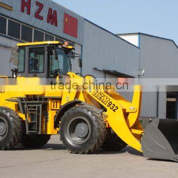 low price HZM 932 earth moving machinery wheel loader with WEICHAI