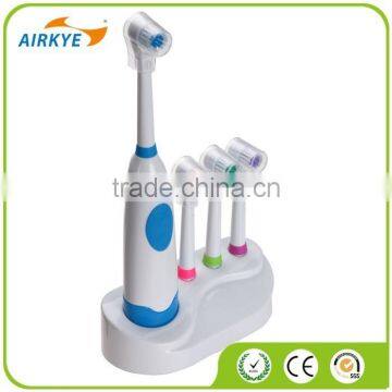 Revolving Electric Toothbrush Clean Waterproof With 3 Brush Heads