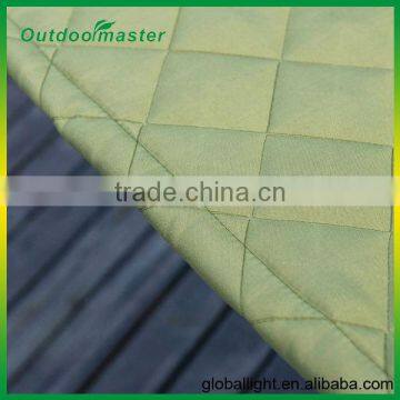 Quilted Fabric Two Person Hammock Wooden Spreader Bar photo-5