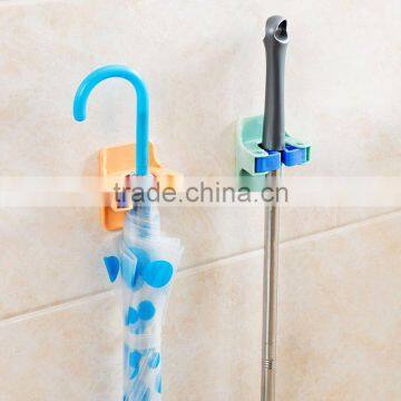 Wall Mounted Mop Clip Strong Adhesive Multi-functional Mop/Broom Hangers Rack Holders Storage & Home Organization