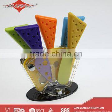 5 Pcs Colorful Wholesale Cheese Knives Set With pp Handle photo-3