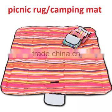 Wholesale outdoor hiking camping walking climbing fishing Oxford fabric waterproof picnic rug camping mat blanket