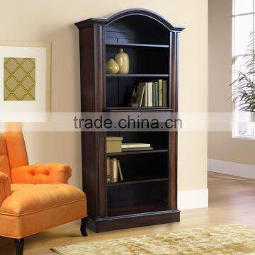 Bookcase Anne Classic Dark Brown Mahogany Wood Furniture