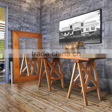 Furniture Console Bridge Style Combination Teak Wood Natural Color