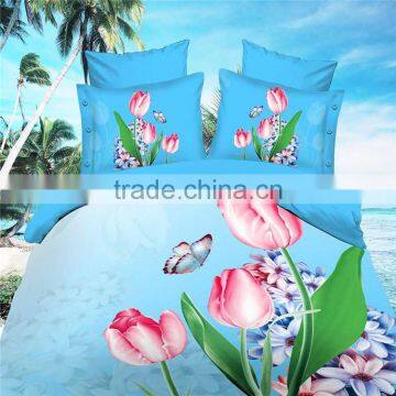 LUURY 3D Animal Horse Leopard Tiger Flower Bedding Bed Sheet Set Bedclothes Duvet Cover Set Bedding Set . photo-3
