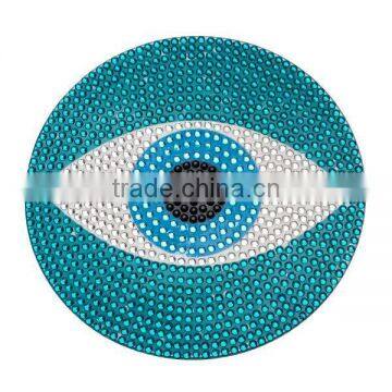 Lastest New Design Crystal Strass Sticker Rainbow Hamsa Hand Rhinestone Sticker Evil Eye Sticker DIY photo-4