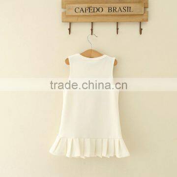 2017 Latest Wholesales Price Pattern White Children Frocks Design Monther and Kids Dress photo-3