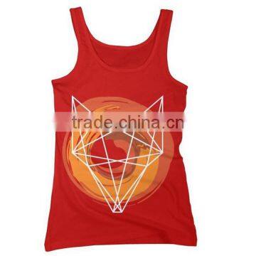 China Wholesale Custom Printing 100 Cotton Bulk Ladies Sports Tank Top photo-4