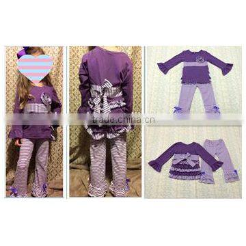 Baby New Born Jumpsuits Clothing Fall Winter Set 100%Cotton Baby Clothing Girls Ruffle Pants Set Baby Girls Clothes Sets photo-5