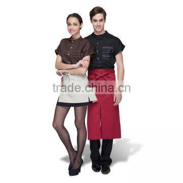 OEM Unisex Waiter Uniform and Restaurant Uniform With Apron photo-6