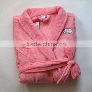 Grey Fashion Customs Plus Size Coral Fleece Bath Robes photo-2