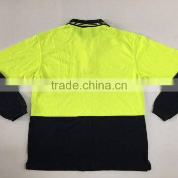 Hot Sale Poly/cotton Two-tone Long Sleeve Australia Safety Day Use Only Reflective Polo Shirt photo-6