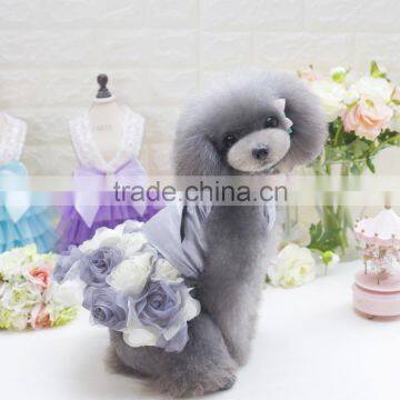 R1945H Latest Pet Dress Design,Pet Dog Clothes With Bow-Knot photo-3