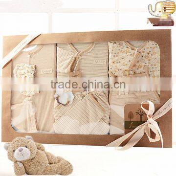 2017 Summer Newborn Organic Baby Clothes Cotton Soft Gift Set Wholesale photo-3