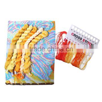 Wholesale Price Handmade Home Decor Multicolor Flower Pattern Cotton Cross Stitch Cushion Kits Square Throw Pillow photo-4