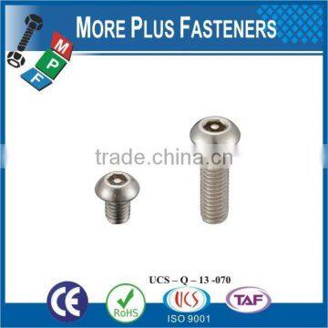 Made In Taiwan High Quality Security Screws Hex Soclet Pin Head Machine Screw