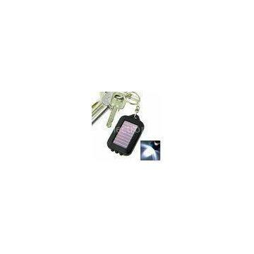environmental friendly Light weight cheap 3 LED Black Solar Power Flashlight Keychain