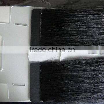 8A Grade Black Brown Blonde Sleek Remy Hair Black Rose Quality Silky Straight Brazilian Tape Hair Extension photo-3
