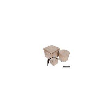 Set of 2 Nesting Storage Ottoman