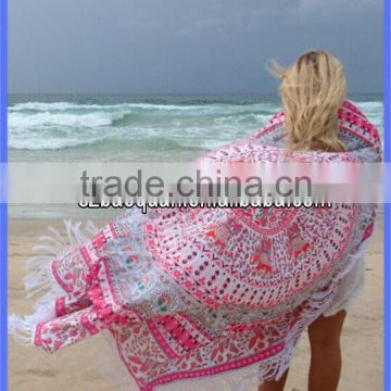 round beach scarf /beach scarf/ round scarf