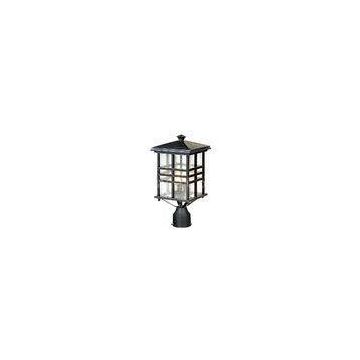 Electric Black Outdoor Lamp Post Lanterns Lighting Yard Lamp CE UL Approved