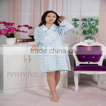 Colorful Micro Polar Fleece for Girls Bathrobe photo-3