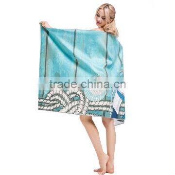 High absorbent Spa disposable towel Microfiber towel/Quick Dry Custom Design Beach Bath Blanket/Travel digital printed Towel