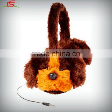 Cute Head-mounted Brown Pet Dog Head Set Plush Headset photo-2