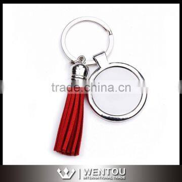 Personized Leather Tassel Keychain photo-3