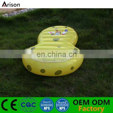 New design thong floating mattress floating bed inflatable slipper mattress for swimming pool