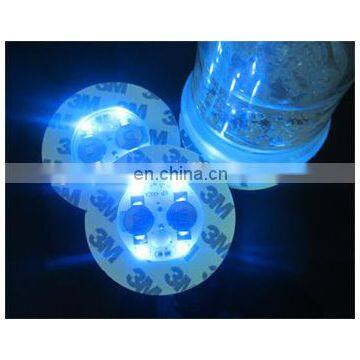 light up glow sticker for bottle blinking led cup pads