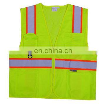 Reflective comfortable safety vest with porkets