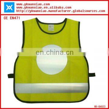 High visbility safety kids vest with Heat Transfer Film,High visibility kids vest,safety kids vest