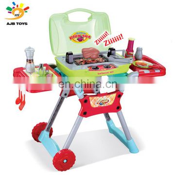 Factory direct price latest technology kids kitchen tool set Light music grill toy