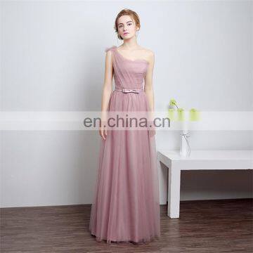 HS1613 Vintage A Line Long Cheap 2017 Wedding Prom Bridesmaid Dress photo-2