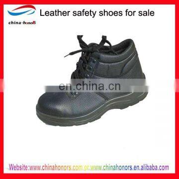 high quality leather high cut safety shoes for workers