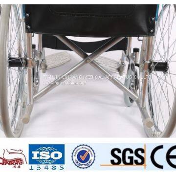 Chrome Plated Steel Manual Wheelchairs Made in China photo-5