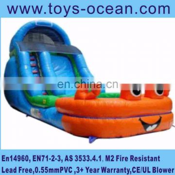 inflatable ocean park slide ,inflatable pool slide, inflatable crab slide