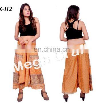 Women's Harem Ethnic Trouser Pants- Indo Western Palazzo Pant - Indian Rayon Pants Trouser