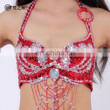 America Elegant Adult Lady Beaded Tassel Bellydance Wear photo-4