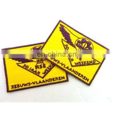 good quality embroidery/embroidered garment machine label